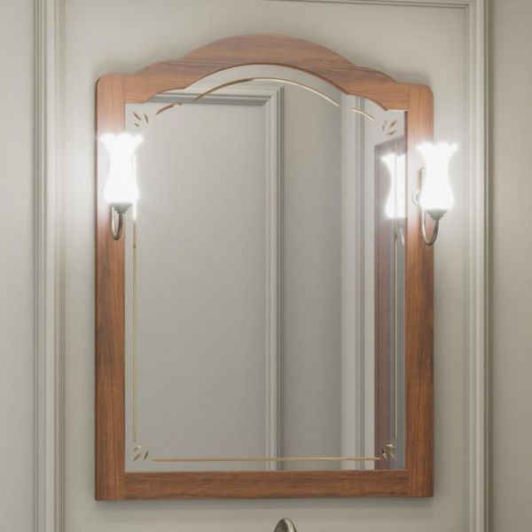 Зеркало Лоренцо 80, цвет светлый орех