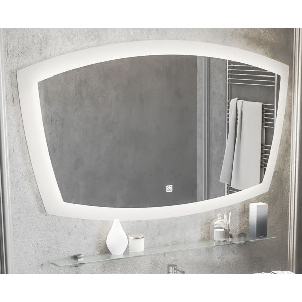 Зеркало Риголетто 90, цвет белый глянец