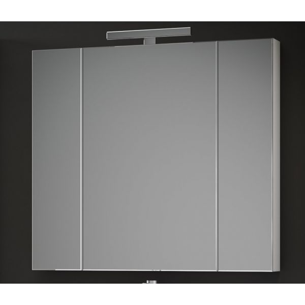 Зеркальный шкаф Квинта 70, цвет белый глянец