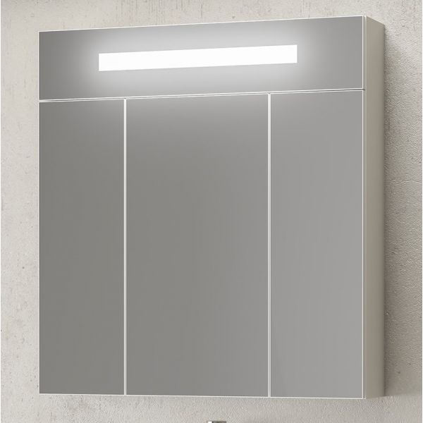 Зеркальный шкафчик Фреш 80, цвет белый глянец