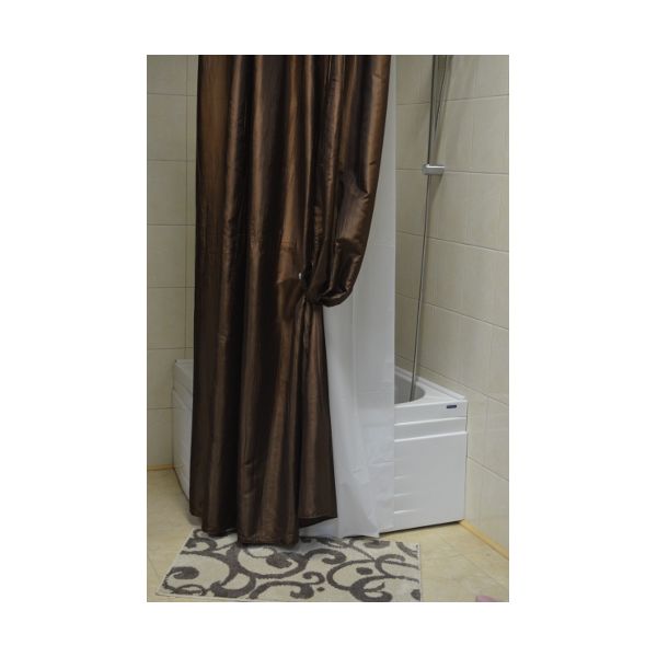 Штора для ванной (коричневый) Bath Plus WSV031