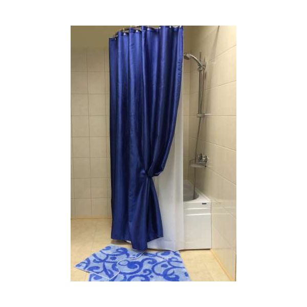Штора для ванной (синий) Bath Plus WSV027