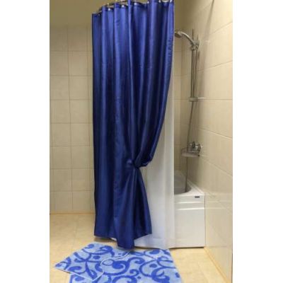 Штора для ванной (синий) Bath Plus WSV027