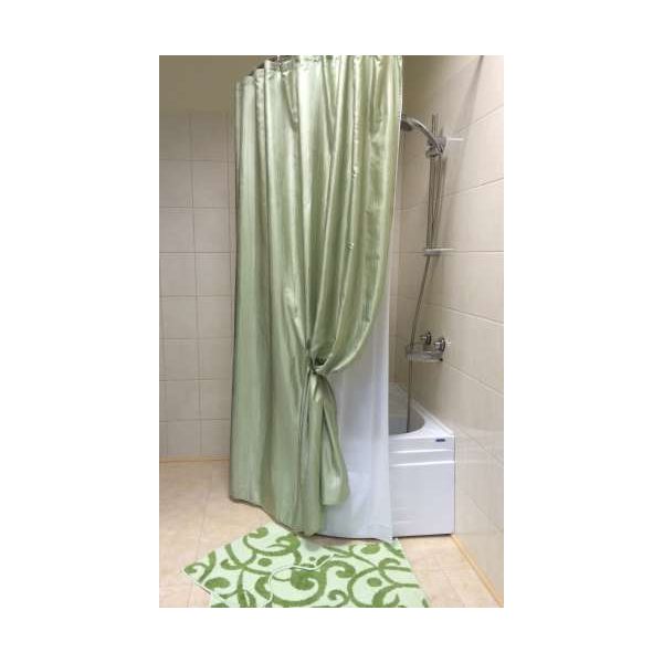 Штора для ванной (зеленый) Bath Plus WSV025