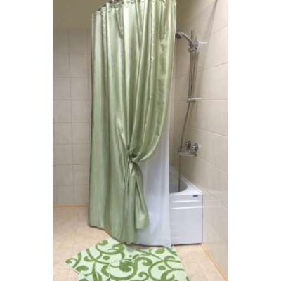 Штора для ванной (зеленый) Bath Plus WSV025