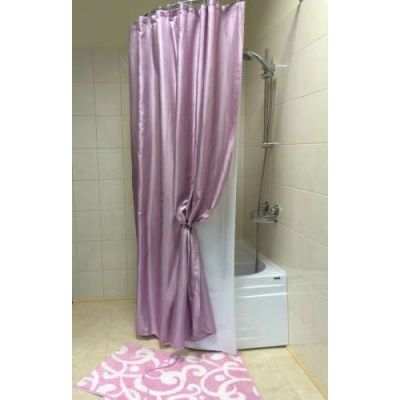 Штора для ванной (розовый) Bath Plus WSV0223