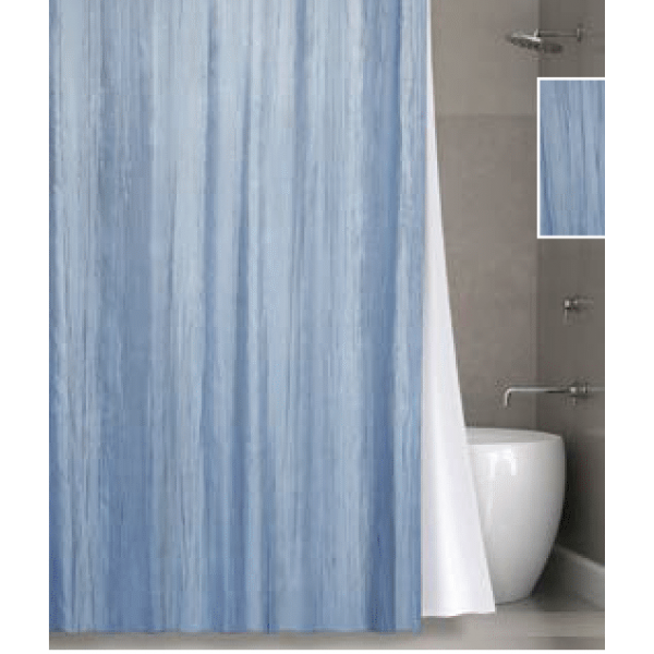 Штора для ванной Bath Plus NOWSV022 Органза (голубая)